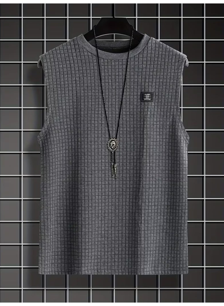 Summer Men'S Fashion Casual Suit Sleeveless Vest + Shorts Two-Piece Suit - Image 3